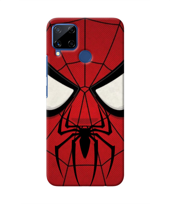 Spiderman Face Realme C15 Real 4D Back Cover