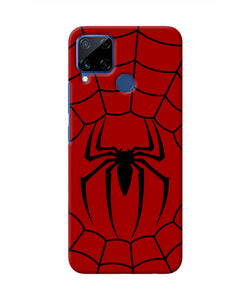 Spiderman Web Realme C15 Real 4D Back Cover
