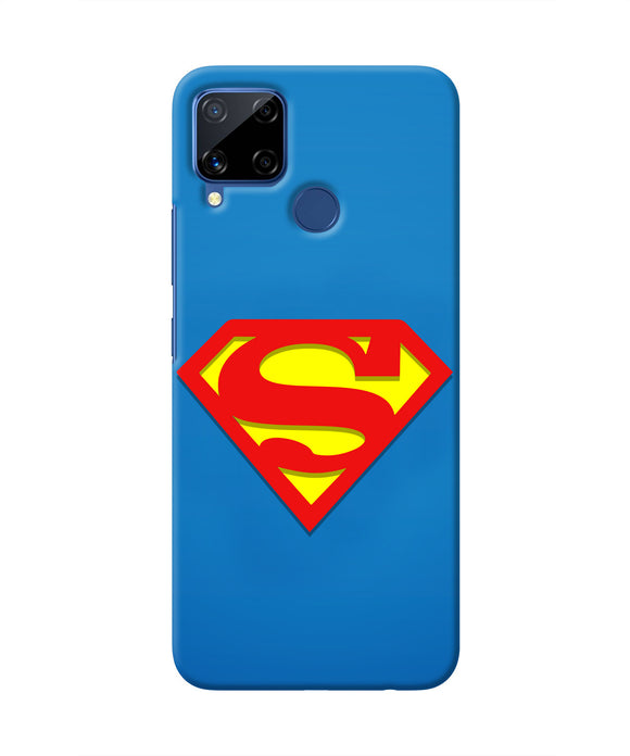 Superman Blue Realme C15 Real 4D Back Cover