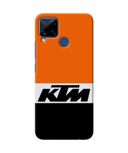 KTM Colorblock Realme C15 Real 4D Back Cover