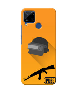 PUBG Helmet and Gun Realme C15 Real 4D Back Cover