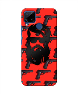 Rocky Bhai Beard Look Realme C15 Real 4D Back Cover