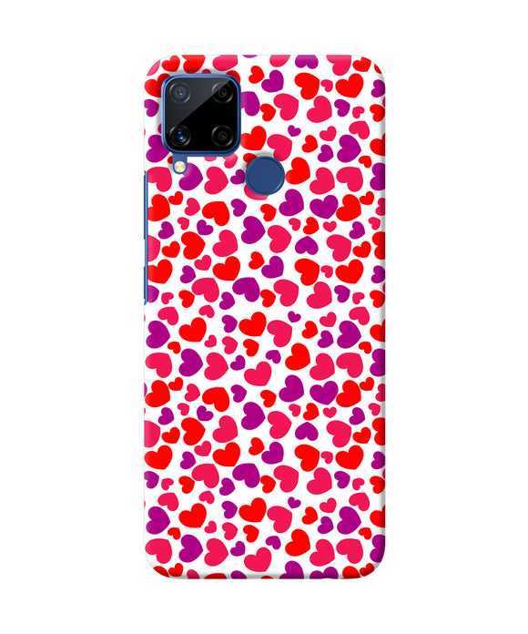 Heart Print Realme C15 Back Cover