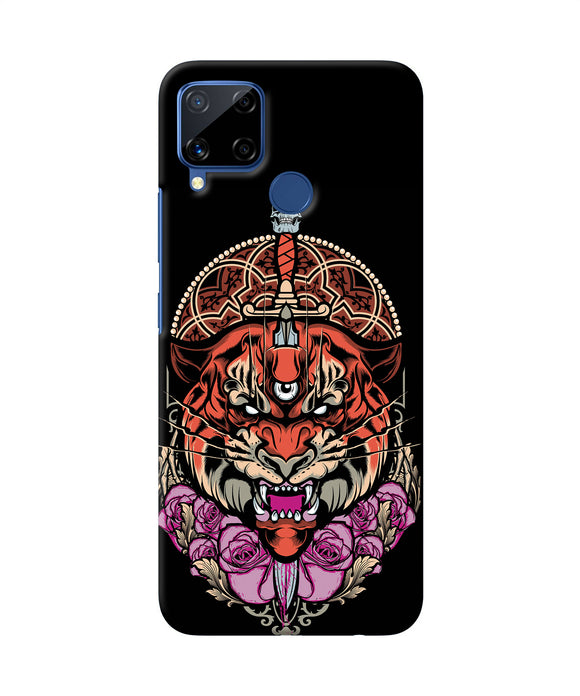 Abstract Tiger Realme C15 Back Cover