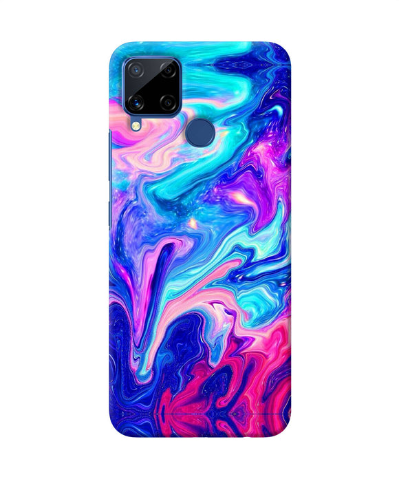 Abstract Colorful Water Realme C15 Back Cover