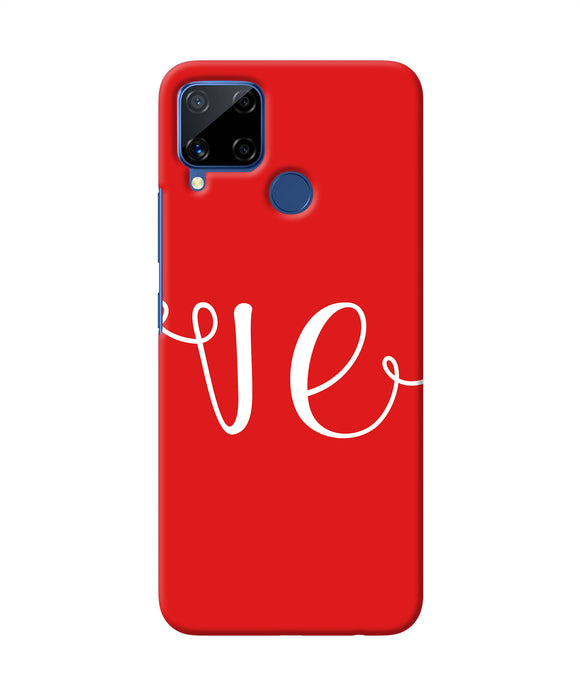 Love Two Realme C15 Back Cover