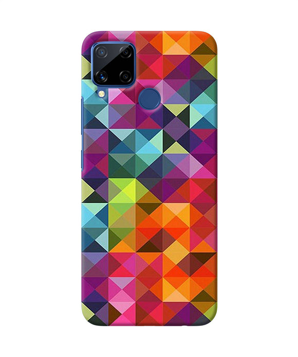 Abstract Triangle Pattern Realme C15 Back Cover