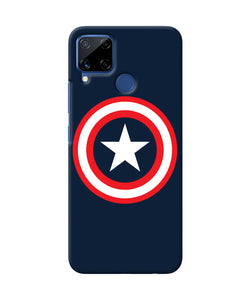 Captain America Logo Realme C15 Back Cover