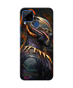 Black Panther Side Face Realme C15 Back Cover