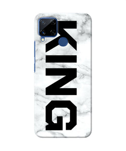 King Marble Text Realme C15 Back Cover