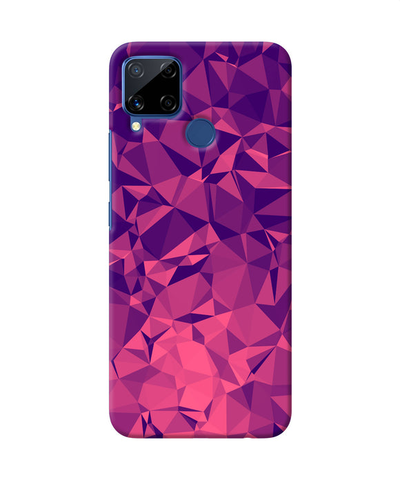 Abstract Red Blue Shine Realme C15 Back Cover
