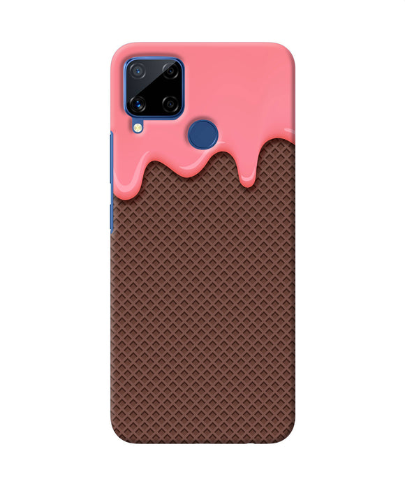 Waffle Cream Biscuit Realme C15 Back Cover