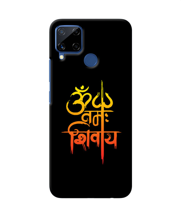 Om Namah Shivay Text Realme C15 Back Cover