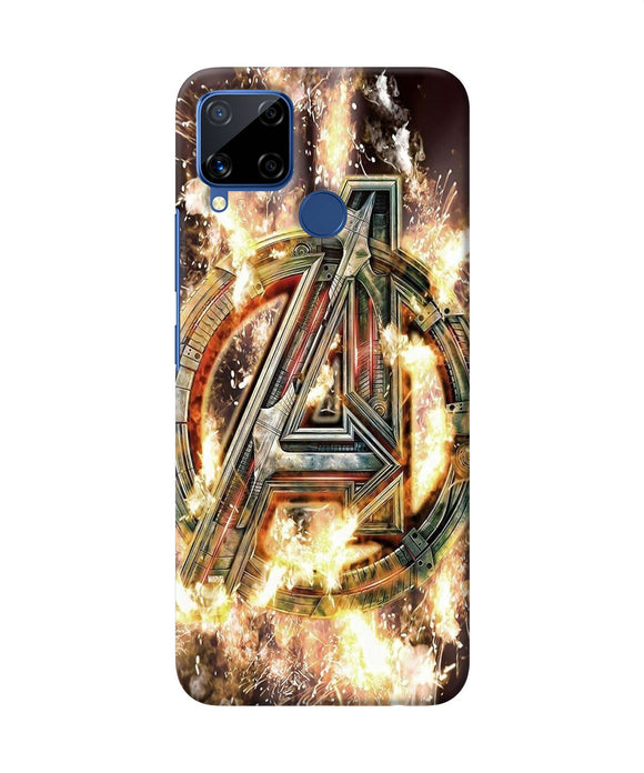 Avengers Burning Logo Realme C15 Back Cover