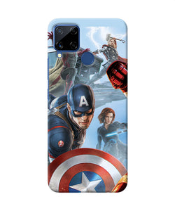 Avengers On The Sky Realme C15 Back Cover