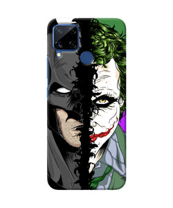 Batman Vs Joker Half Face Realme C15 Back Cover