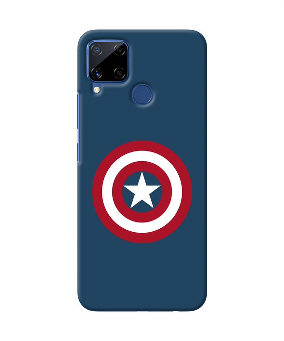 Captain America Logo Realme C15 Back Cover