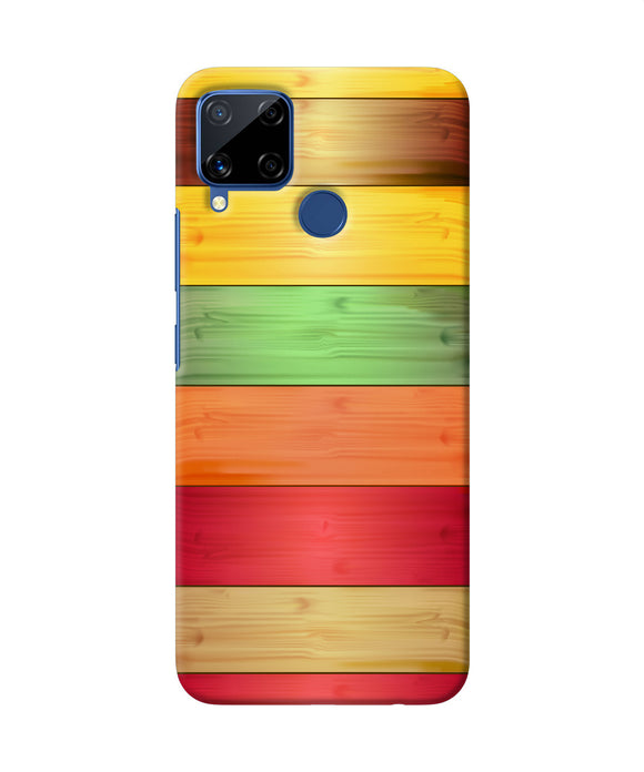 Wooden Colors Realme C15 Back Cover