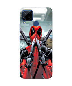 Deadpool With Gun Realme C15 Back Cover