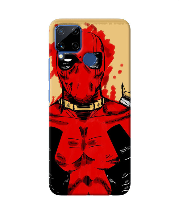 Blooded Deadpool Realme C15 Back Cover