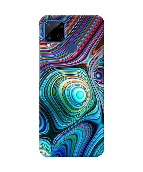 Abstract Coloful Waves Realme C15 Back Cover