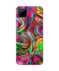 Abstract Colorful Ink Realme C15 Back Cover