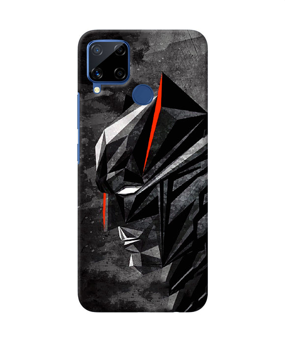 Batman Black Side Face Realme C15 Back Cover