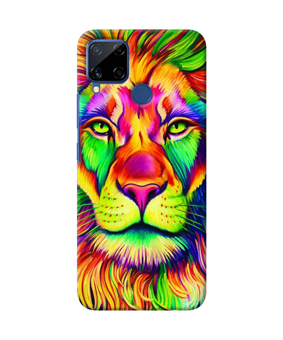 Lion Color Poster Realme C15 Back Cover