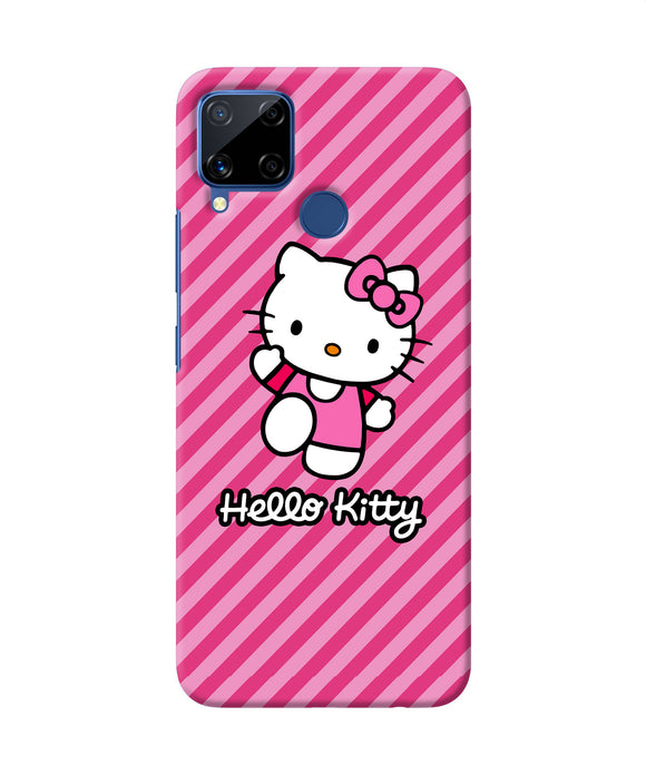Hello Kitty Pink Realme C15 Back Cover