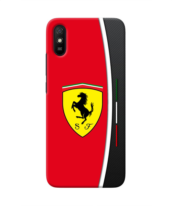 Ferrari Abstract Red Redmi 9A/9i Real 4D Back Cover