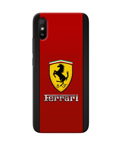 Ferrari Abstract Maroon Redmi 9A/9i Real 4D Back Cover