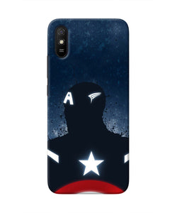 Captain america Shield Redmi 9A/9i Real 4D Back Cover