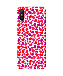 Heart Print Redmi 9a / 9i Back Cover