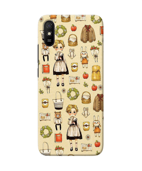 Canvas Girl Print Redmi 9a / 9i Back Cover