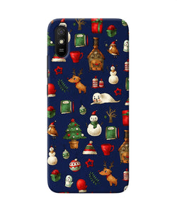 Canvas Christmas Print Redmi 9a / 9i Back Cover