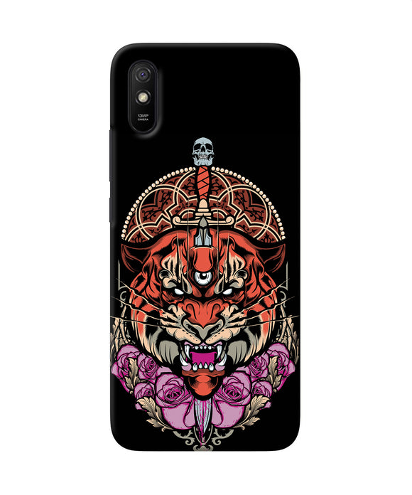 Abstract Tiger Redmi 9a / 9i Back Cover