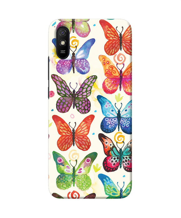 Abstract Butterfly Print Redmi 9a / 9i Back Cover