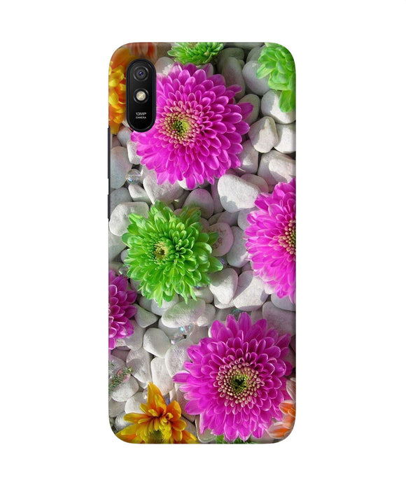 Natural Flower Stones Redmi 9a / 9i Back Cover