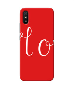 Love One Redmi 9a / 9i Back Cover