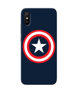 Captain America Logo Redmi 9a / 9i Back Cover