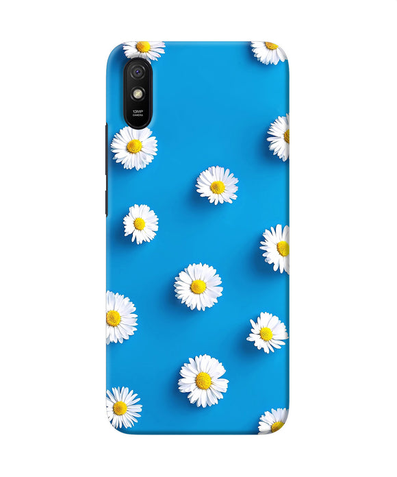 White Flowers Redmi 9a / 9i Back Cover