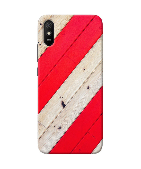 Abstract Red Brown Wooden Redmi 9a / 9i Back Cover