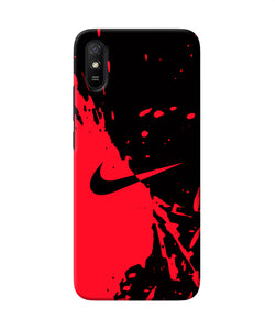 Nike Red Black Poster Redmi 9a / 9i Back Cover