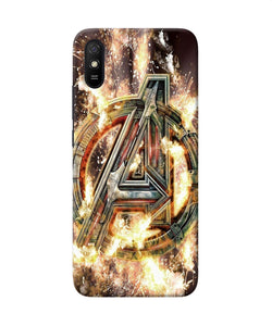 Avengers Burning Logo Redmi 9a / 9i Back Cover