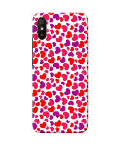 Red Heart Canvas Print Redmi 9a / 9i Back Cover