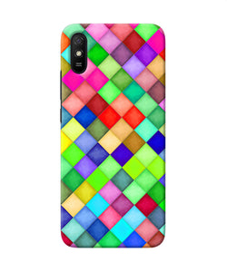 Abstract Colorful Squares Redmi 9a / 9i Back Cover