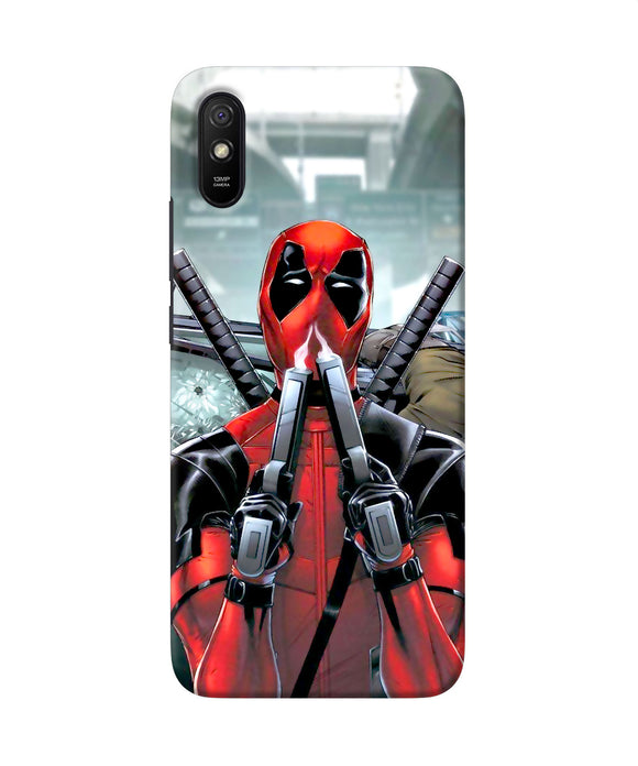 Deadpool With Gun Redmi 9a / 9i Back Cover