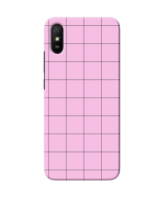 Pink Square Print Redmi 9a / 9i Back Cover