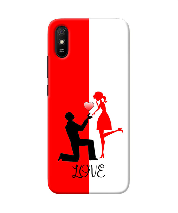 Love Propose Red And White Redmi 9a / 9i Back Cover