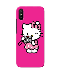 Hello Kitty Cam Pink Redmi 9a / 9i Back Cover